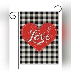 Love Valentine's Day Garden Lawn Flag Hanging Sign Home Decor Landscaping Yard